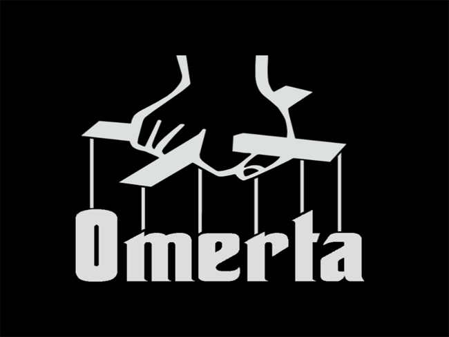 Η φωτογραφία γράφει "Omerta"